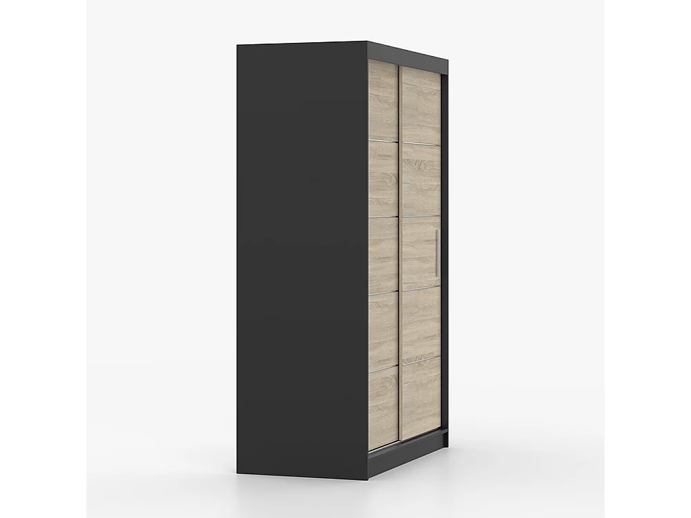 Kleiderschrank- und Kommode-Set Neomi 06 Frida 01, Schwarz