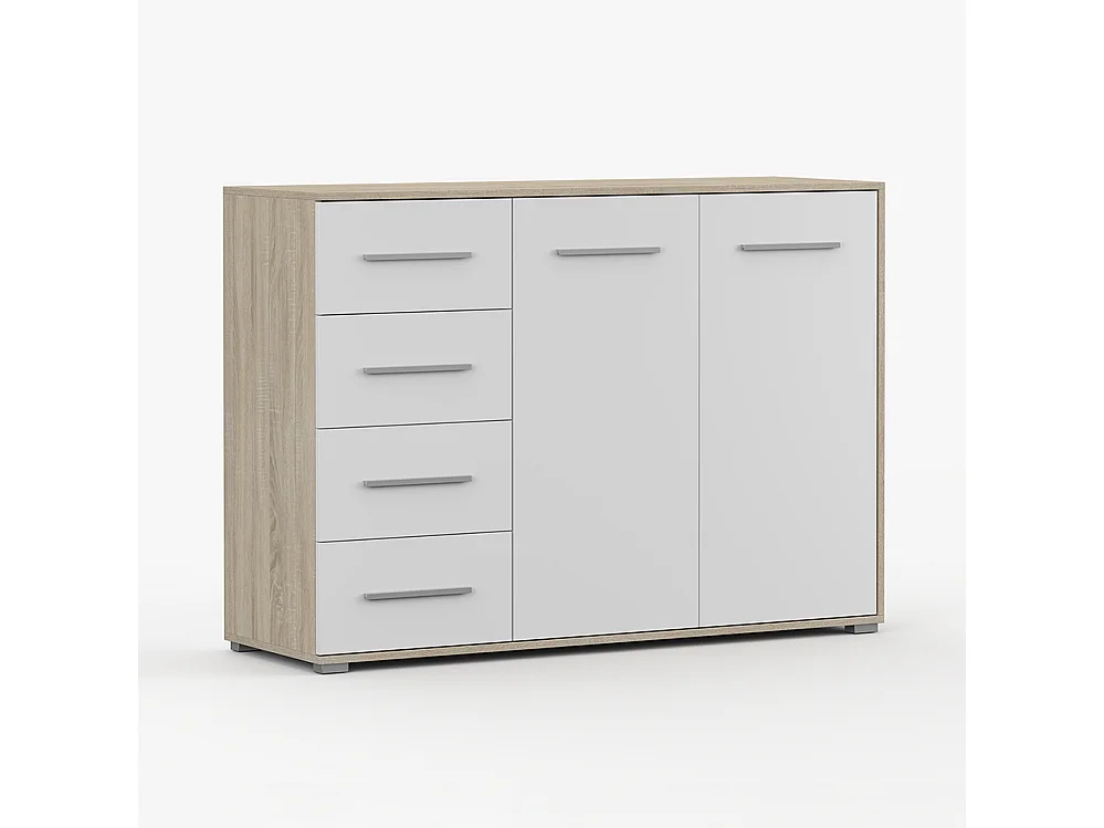 Ensemble armoire et commode Neomi 04 Frida 01, chêne Sonoma