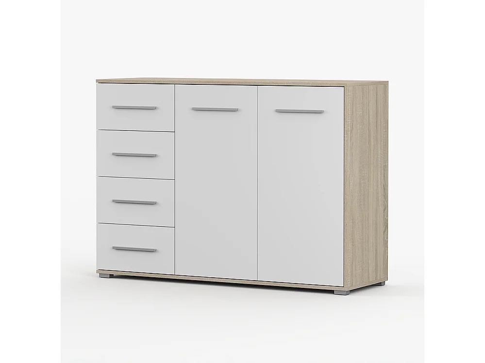 Ensemble armoire et commode Neomi 04 Frida 01, chêne Sonoma