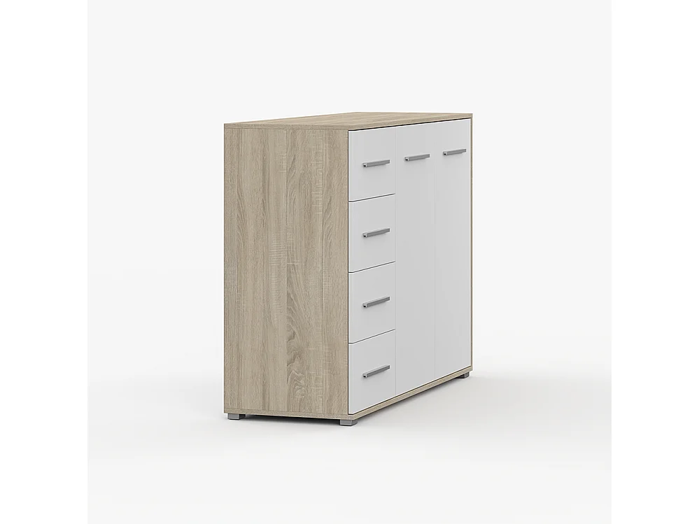 Ensemble armoire et commode Neomi 04 Frida 01, chêne Sonoma
