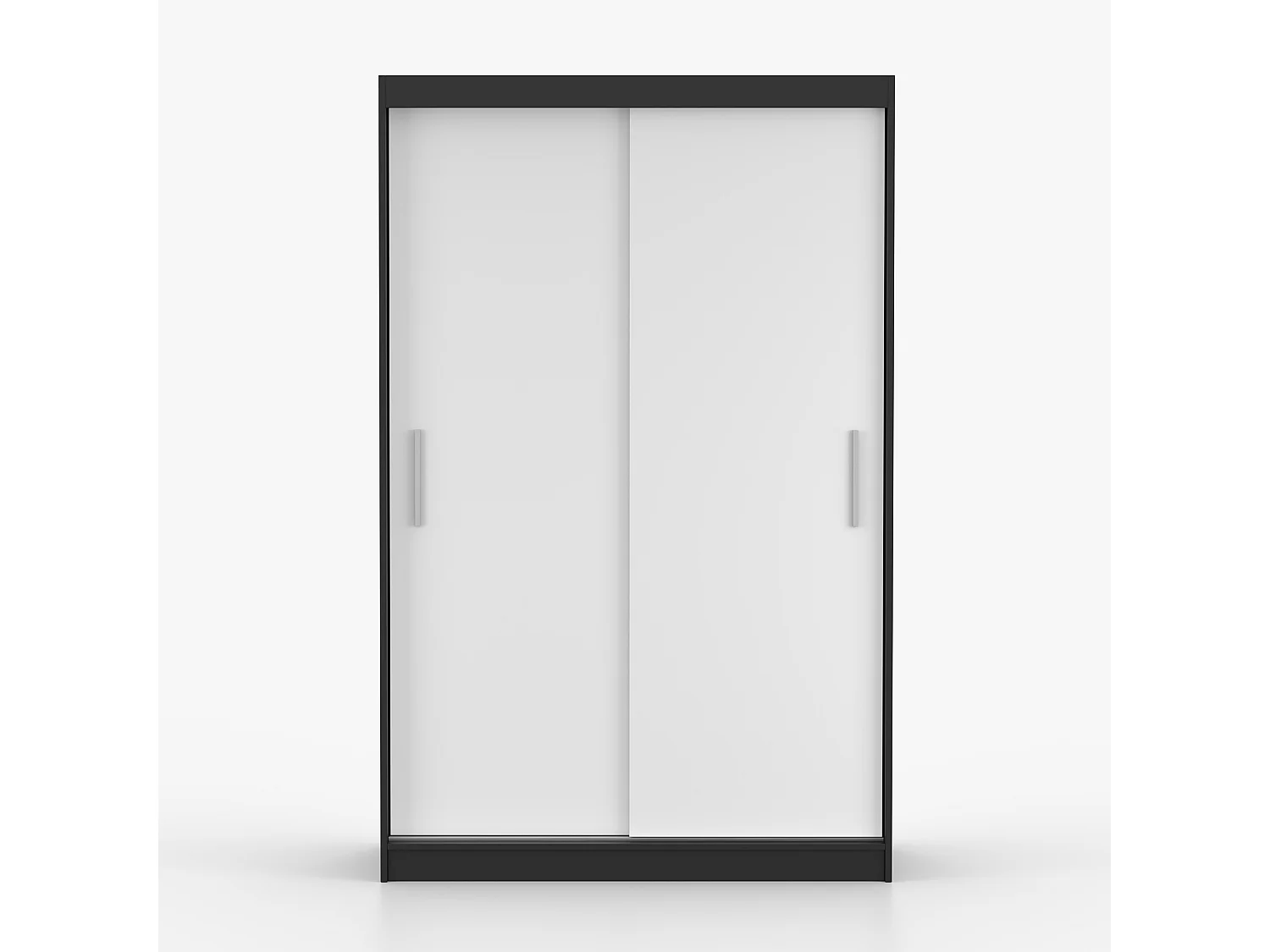 Set aus Kleiderschrank und Kommode Neomi 04 Frida 01, Schwarz