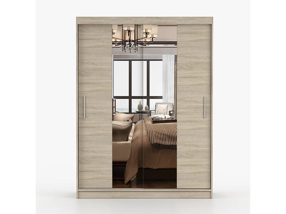 Kombination aus Kleiderschrank und Kommode Vista 01 Frida 01, Eiche Sonoma