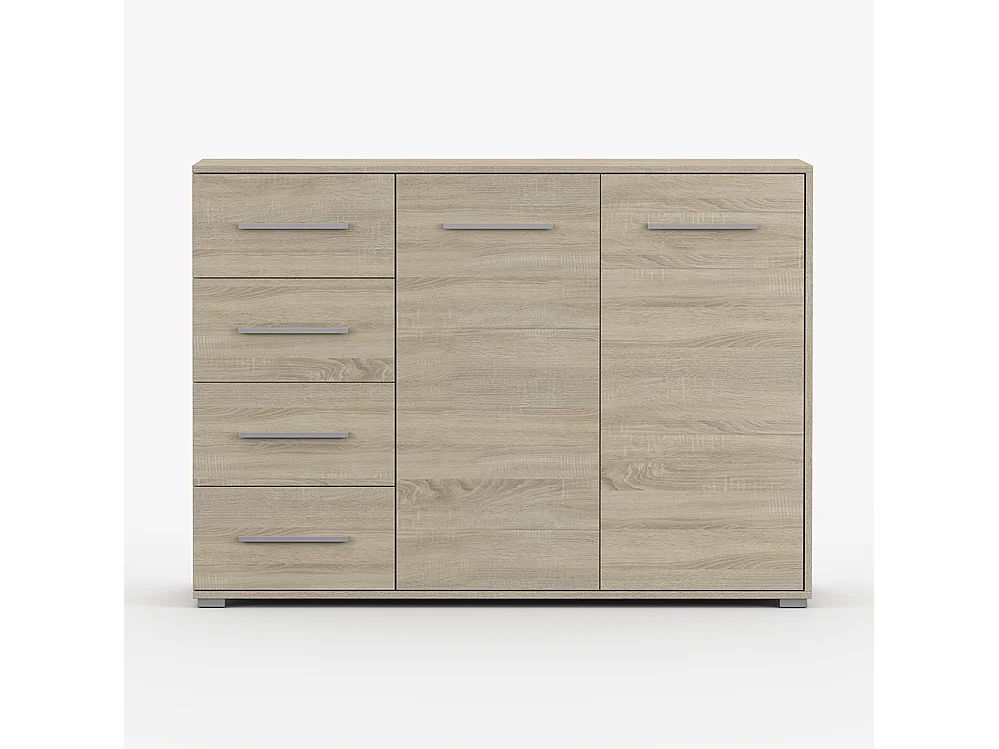 Ensemble armoire et commode Neomi 04 Frida 01, chêne Sonoma