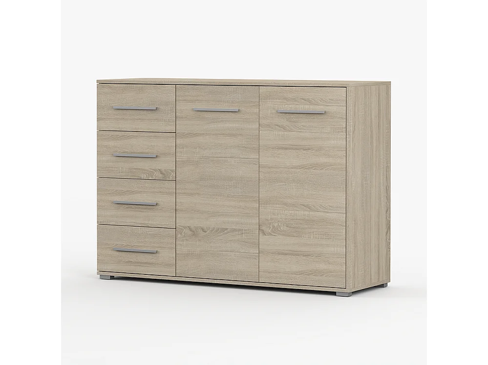 Ensemble armoire et commode Neomi 04 Frida 01, chêne Sonoma