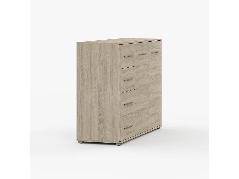 Ensemble armoire et commode Neomi 04 Frida 01, chêne Sonoma
