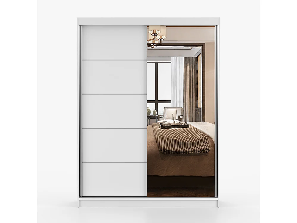 Kleiderschrank- und Kommode-Set Vista 05 Frida 01, Weiß
