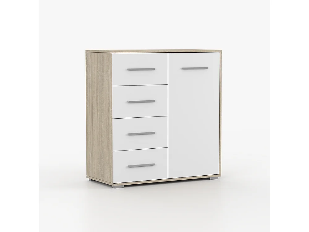 Ensemble armoire et commode Neomi 04 Frida 01, chêne Sonoma