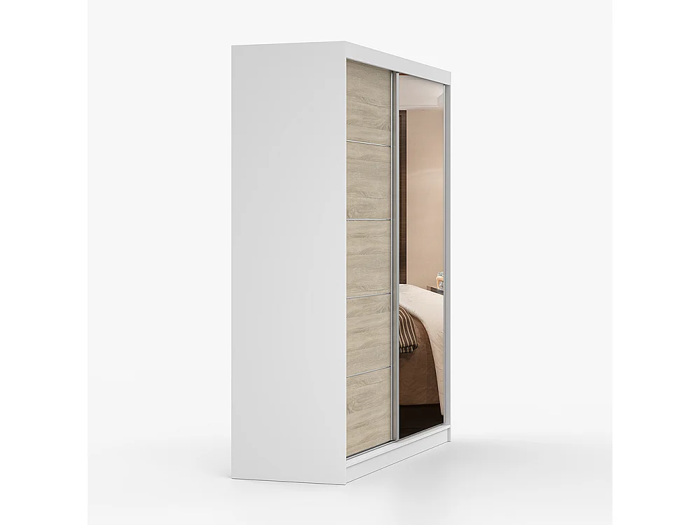 Bella 03 Frida 01 Kleiderschrank- und Kommode-Set, Weiß