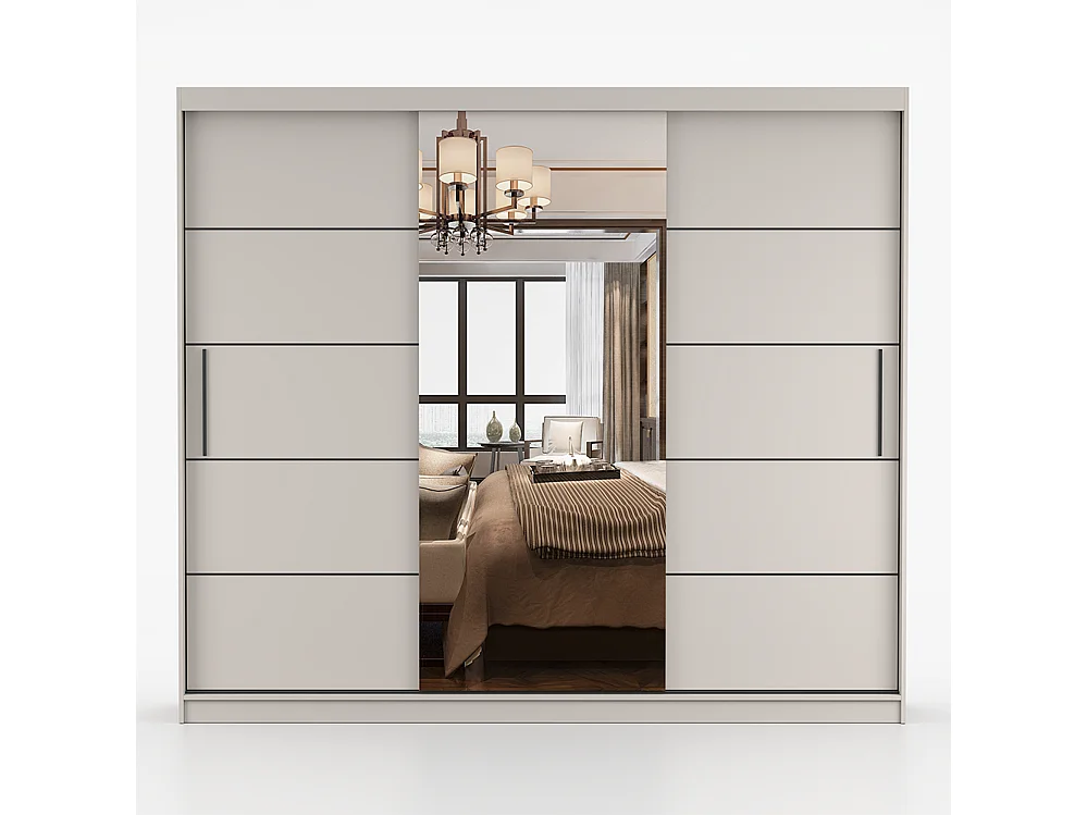 Alba I Frida 01 Kaschmir-Kleiderschrank und Kommode (Set)