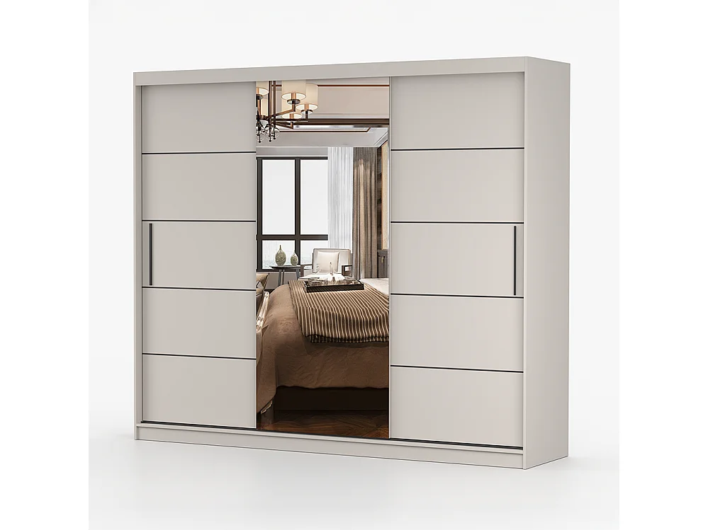 Alba I Frida 01 Kaschmir-Kleiderschrank und Kommode (Set)