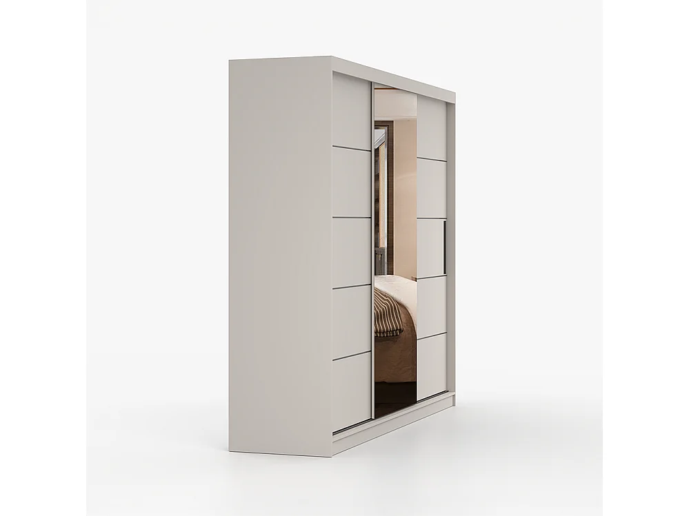 Alba I Frida 01 Kaschmir-Kleiderschrank und Kommode (Set)