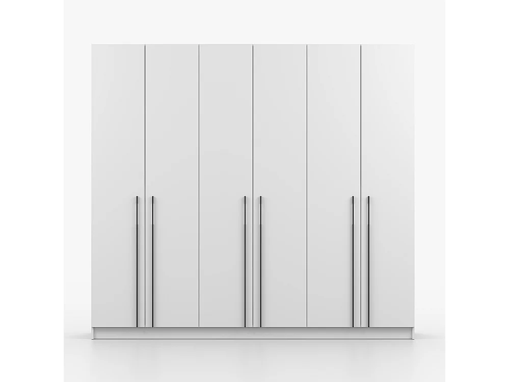 Kleiderschrank Rosa VII 6D, Weiß
