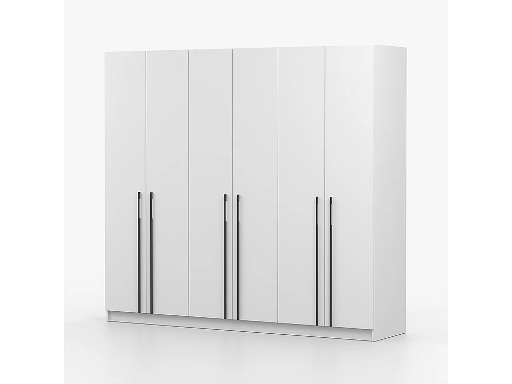 Kleiderschrank Rosa VII 6D, Weiß