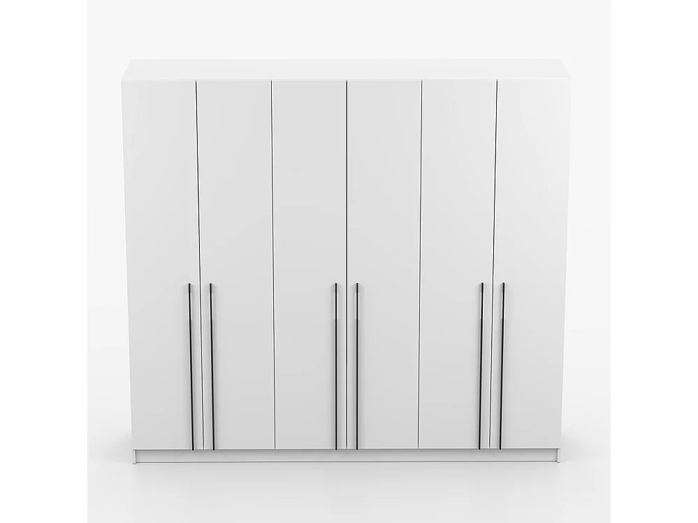 Kleiderschrank Rosa VII 6D, Weiß