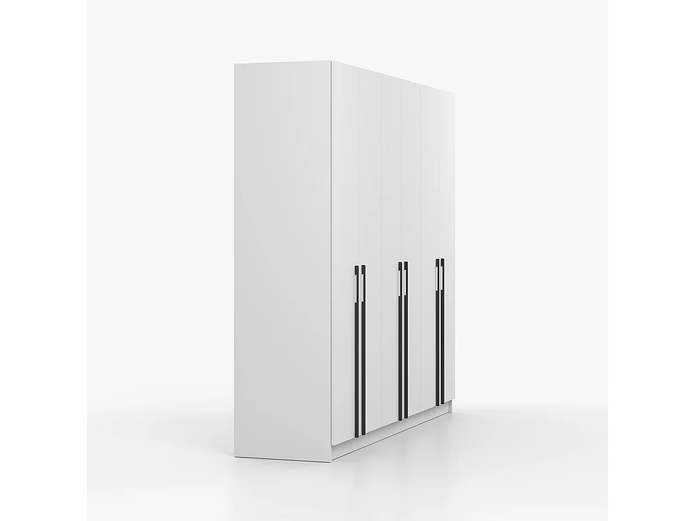 Kleiderschrank Rosa VII 6D, Weiß