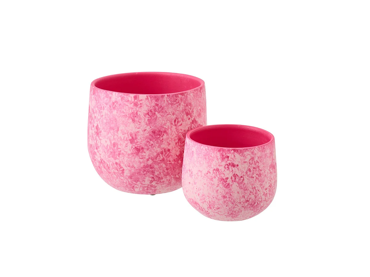Cache-Pot en Céramique "Sienne" 23cm Rose