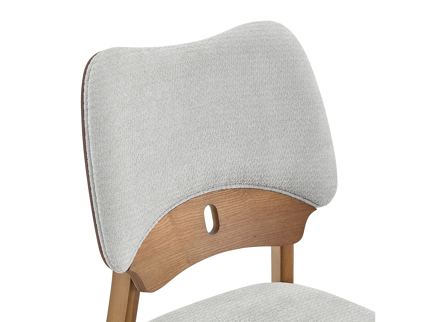 Scandinavische Eetkamerstoelen 2-delige set met vlindervormige rugleuning en PU-zittingen
