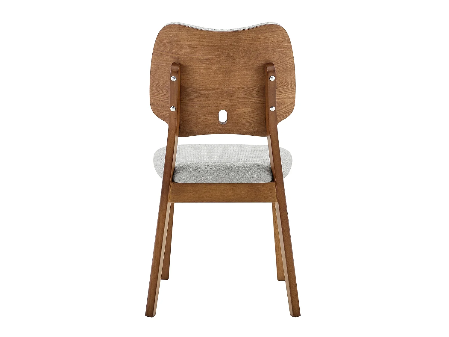 Scandinavische Eetkamerstoelen 2-delige set met vlindervormige rugleuning en PU-zittingen
