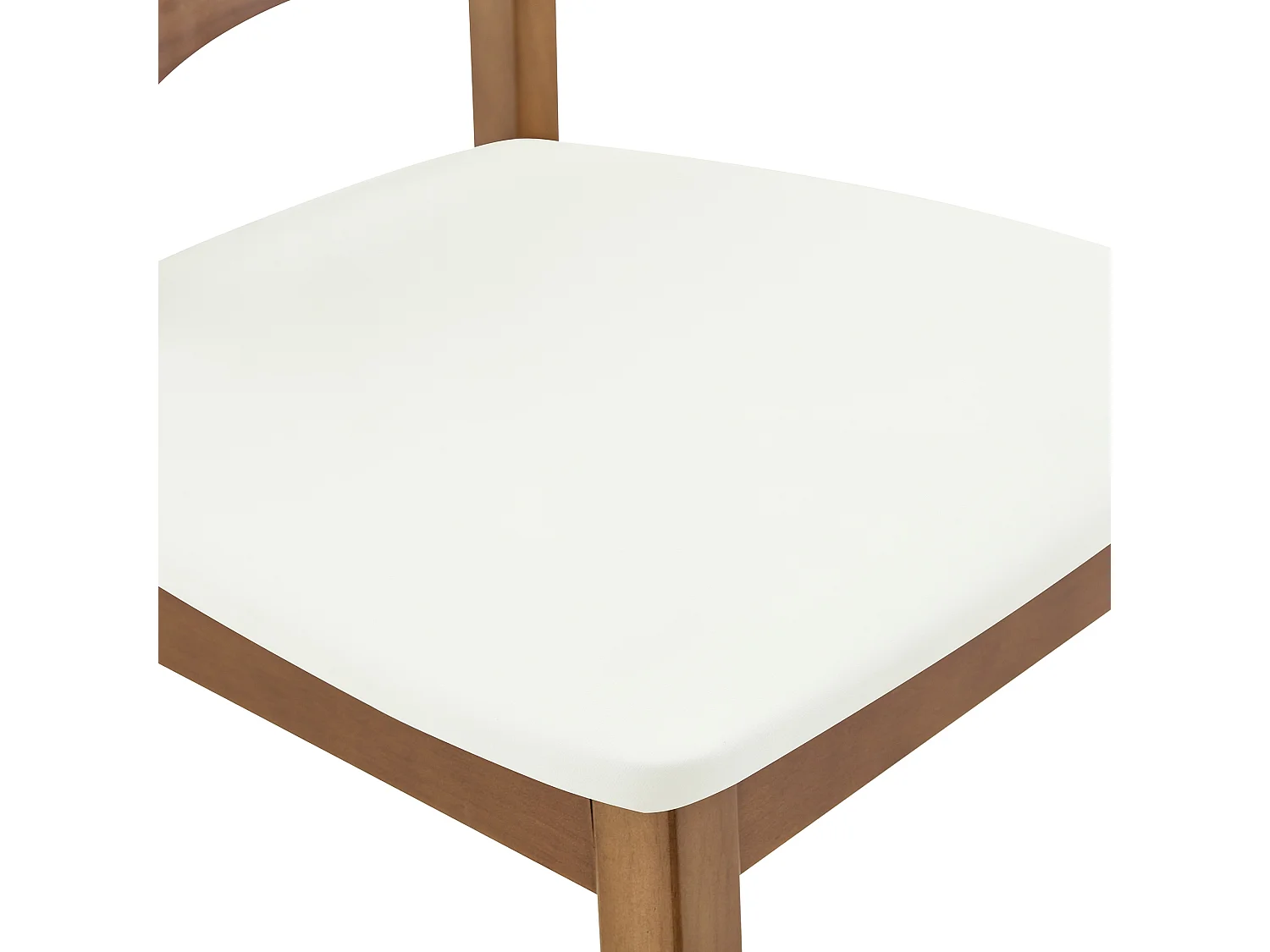 Scandinavische Eetkamerstoelen 2-Delig Set met Vlindervormige Rugleuning en Rubberhouten Frame