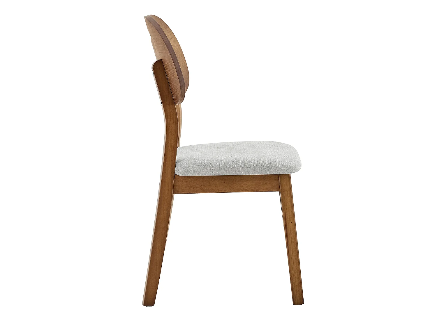 Scandinavische Eetkamerstoelen van Massief Hout 2-Delig Set met Handgreep Rugleuning