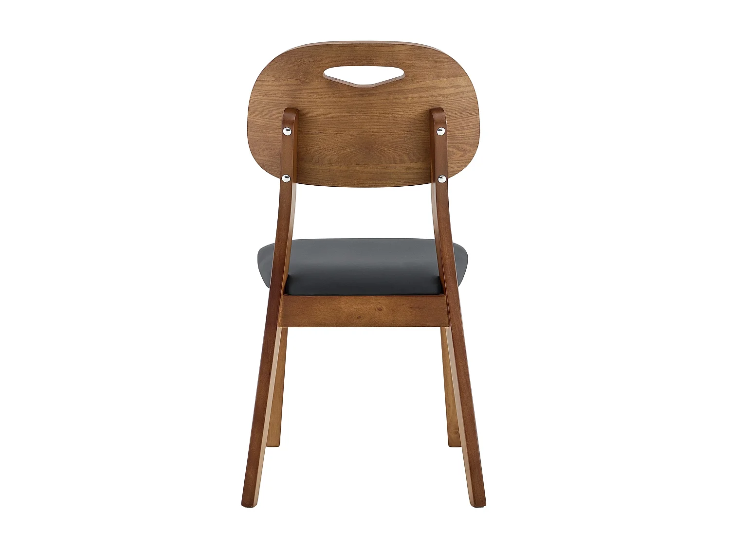 Scandinavische massief houten eetkamerstoelen 2-delige set met armleuningen