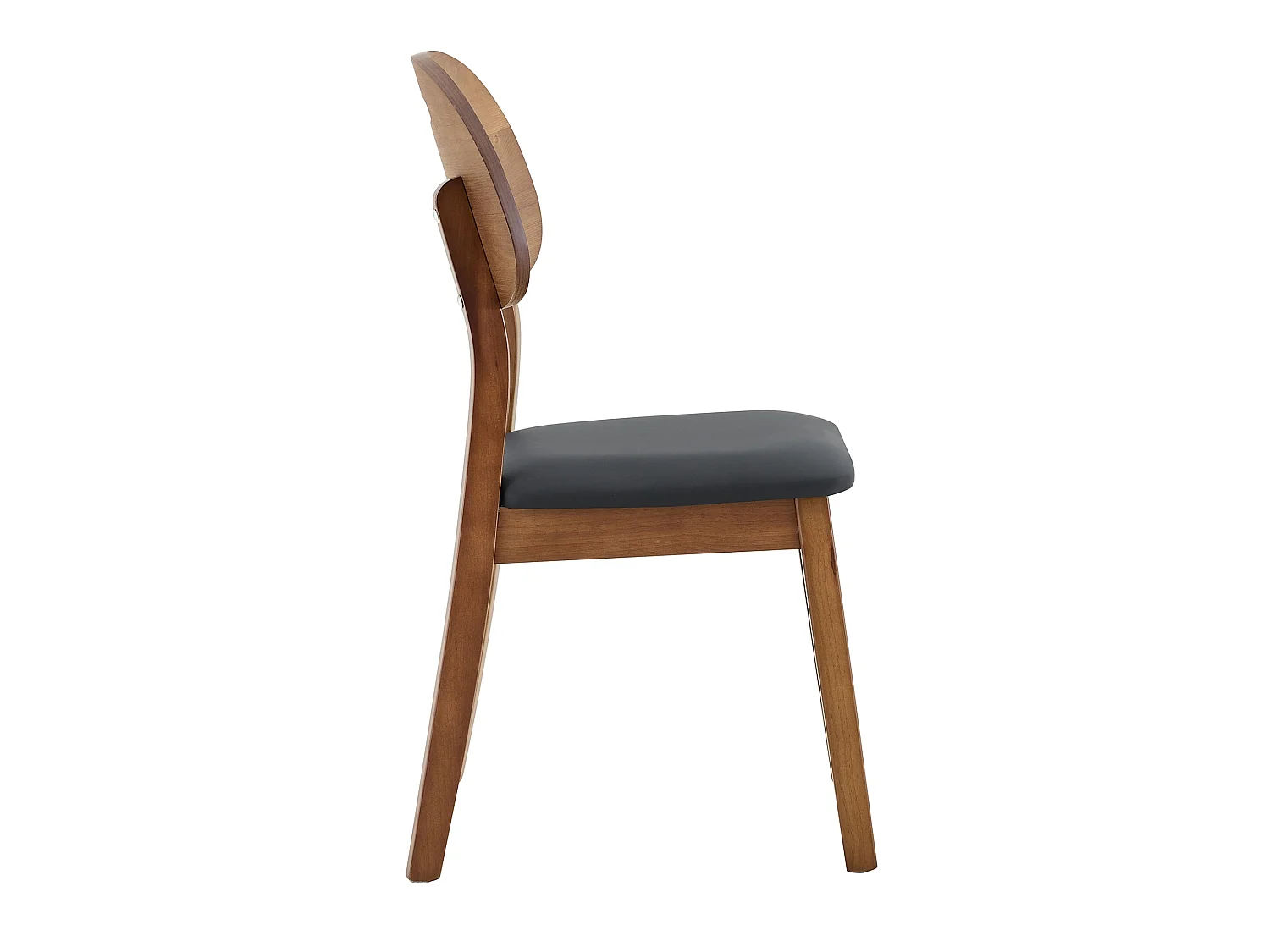 Scandinavische massief houten eetkamerstoelen 2-delige set met armleuningen