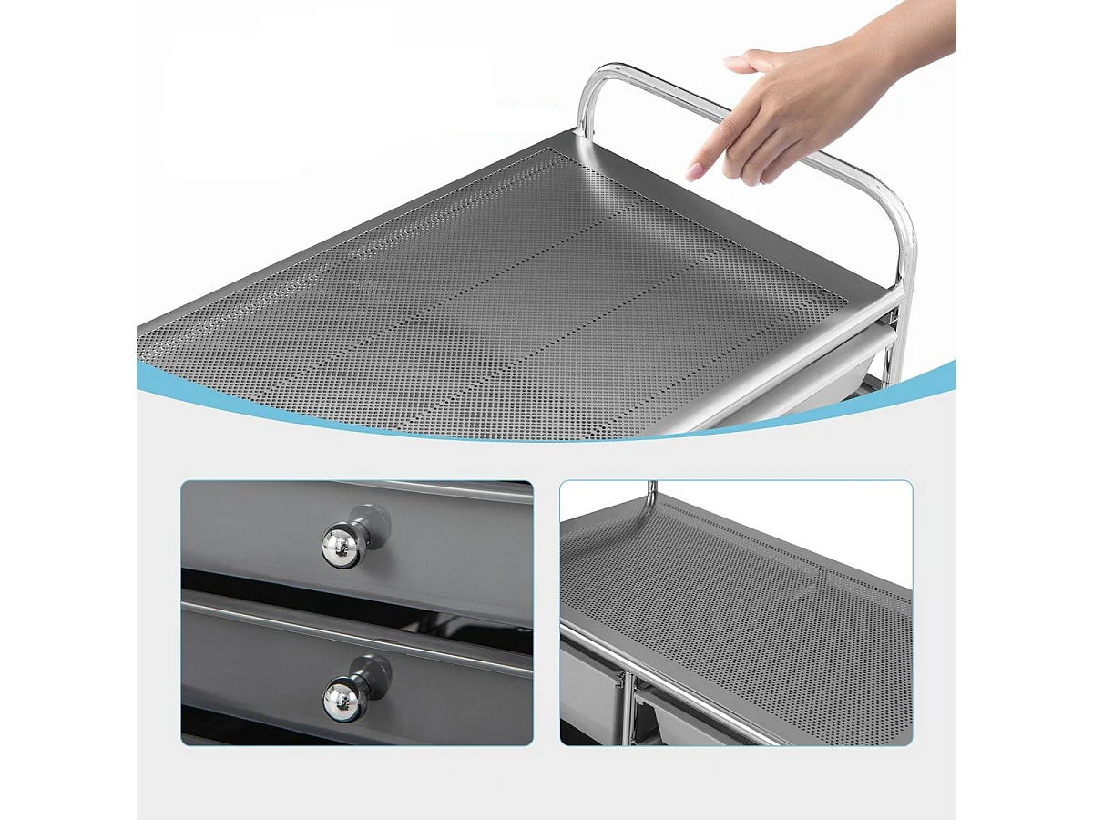 Organizer su rotelle con 15 cassetti