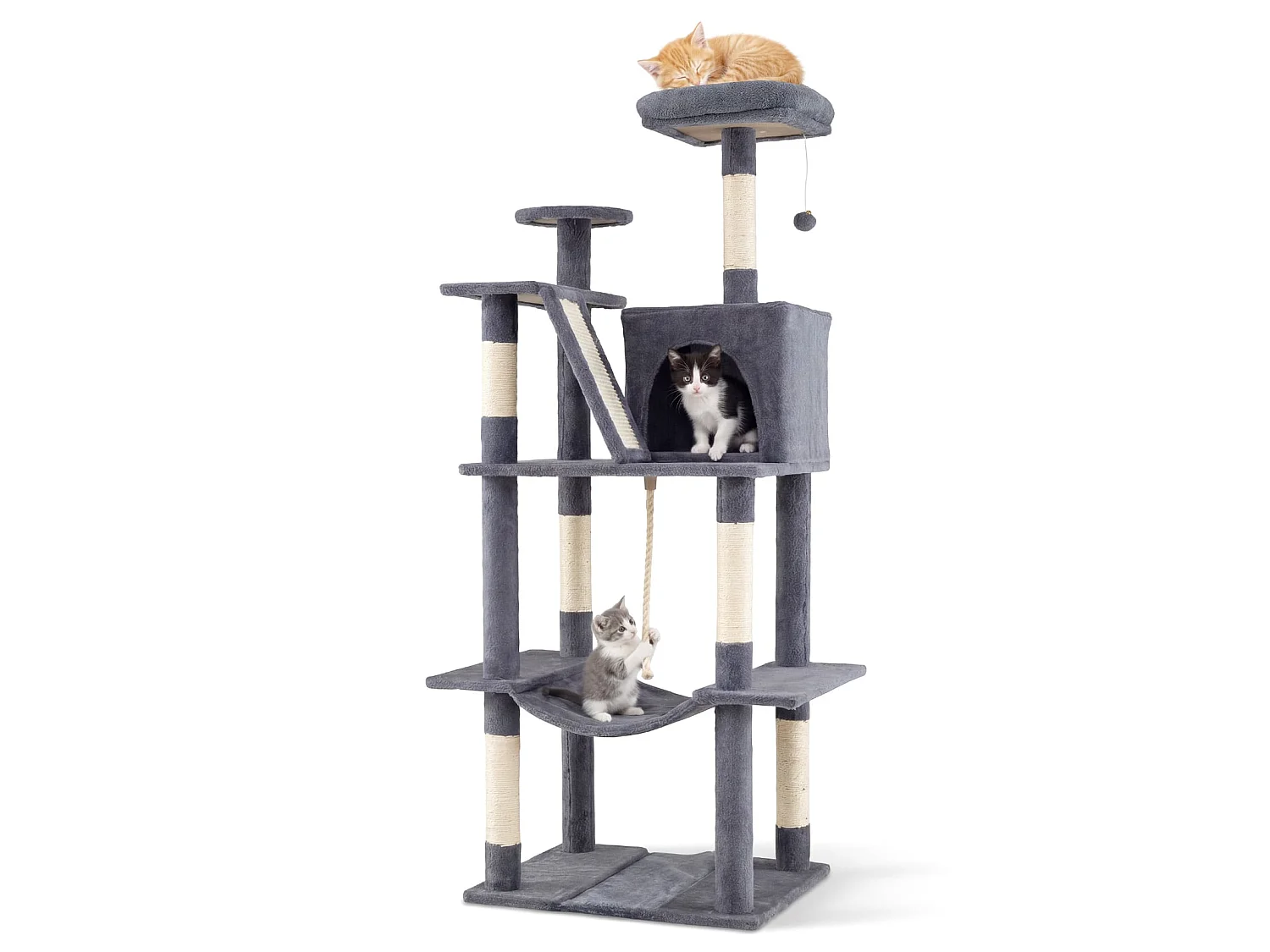 Torre per gatti con tana e amaca