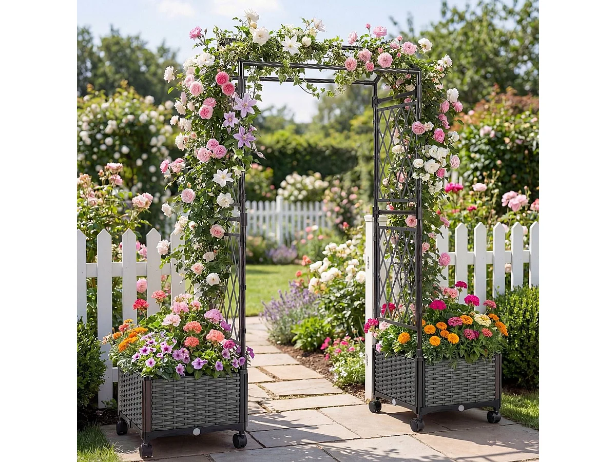 Jardinière à treillis « Pergola »