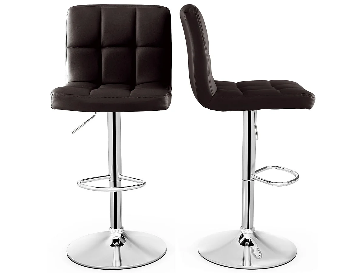 Set: 2 gepolsterte Barhocker