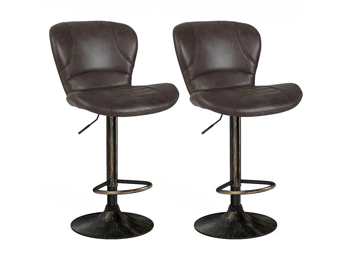 Set Barhocker, um 360° drehbar, 2 Stück