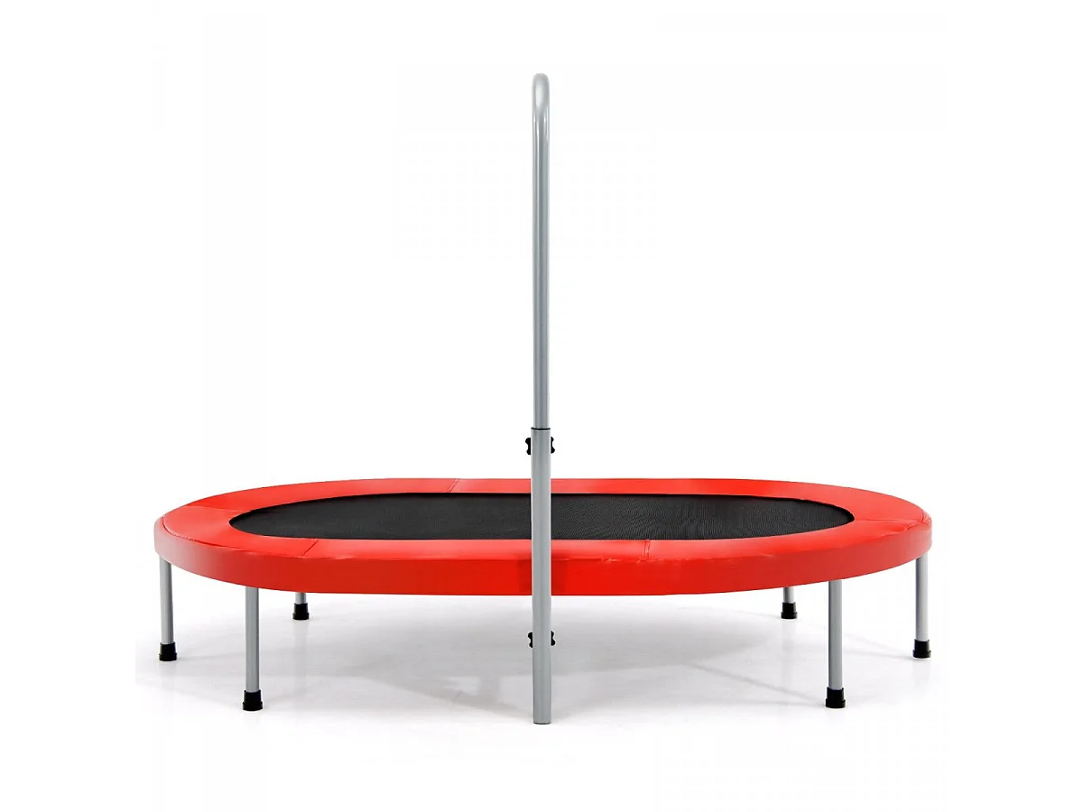 Trampolino fitness doppio con corrimano 154 x 90 x 92-132 cm