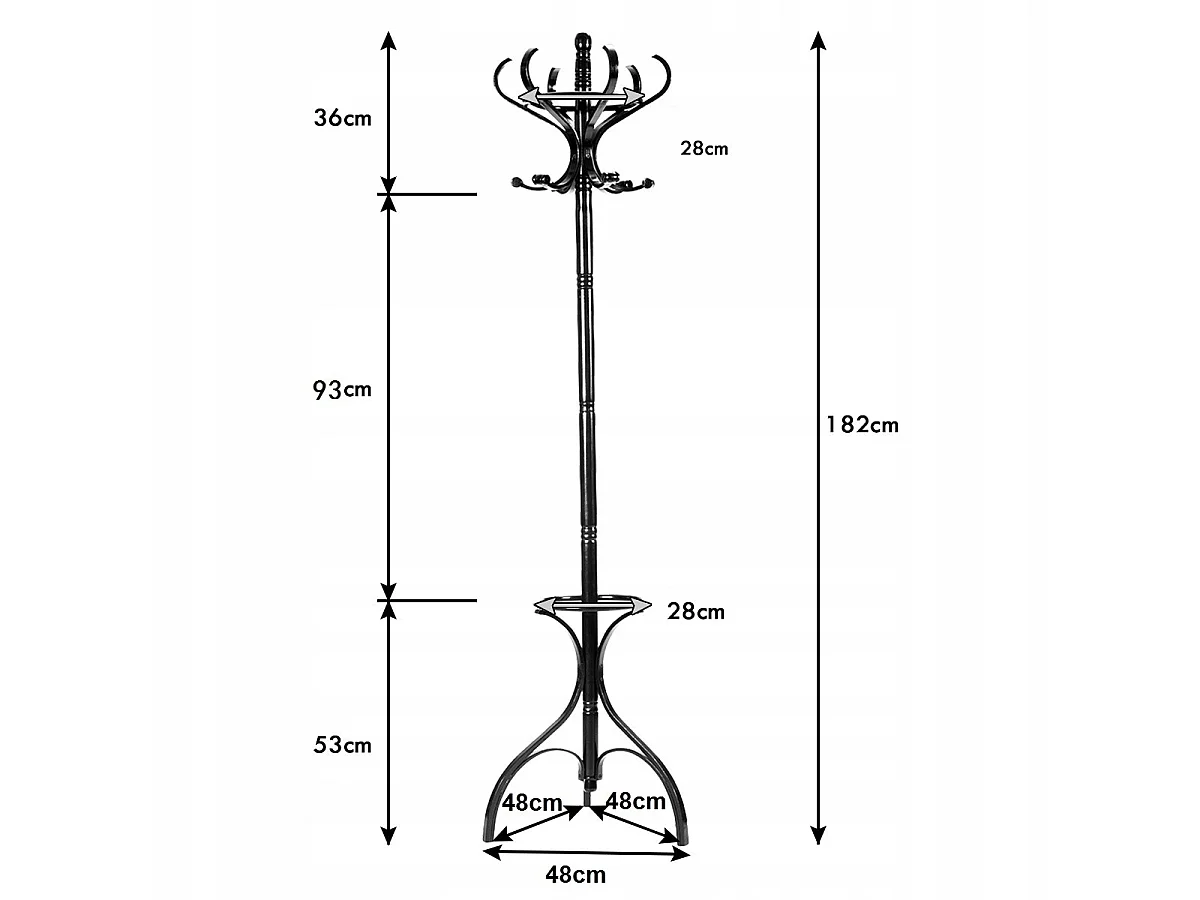 PORTE-VÊTEMENTS PIVOTANT - PORTE-VÊTEMENTS EN BOIS