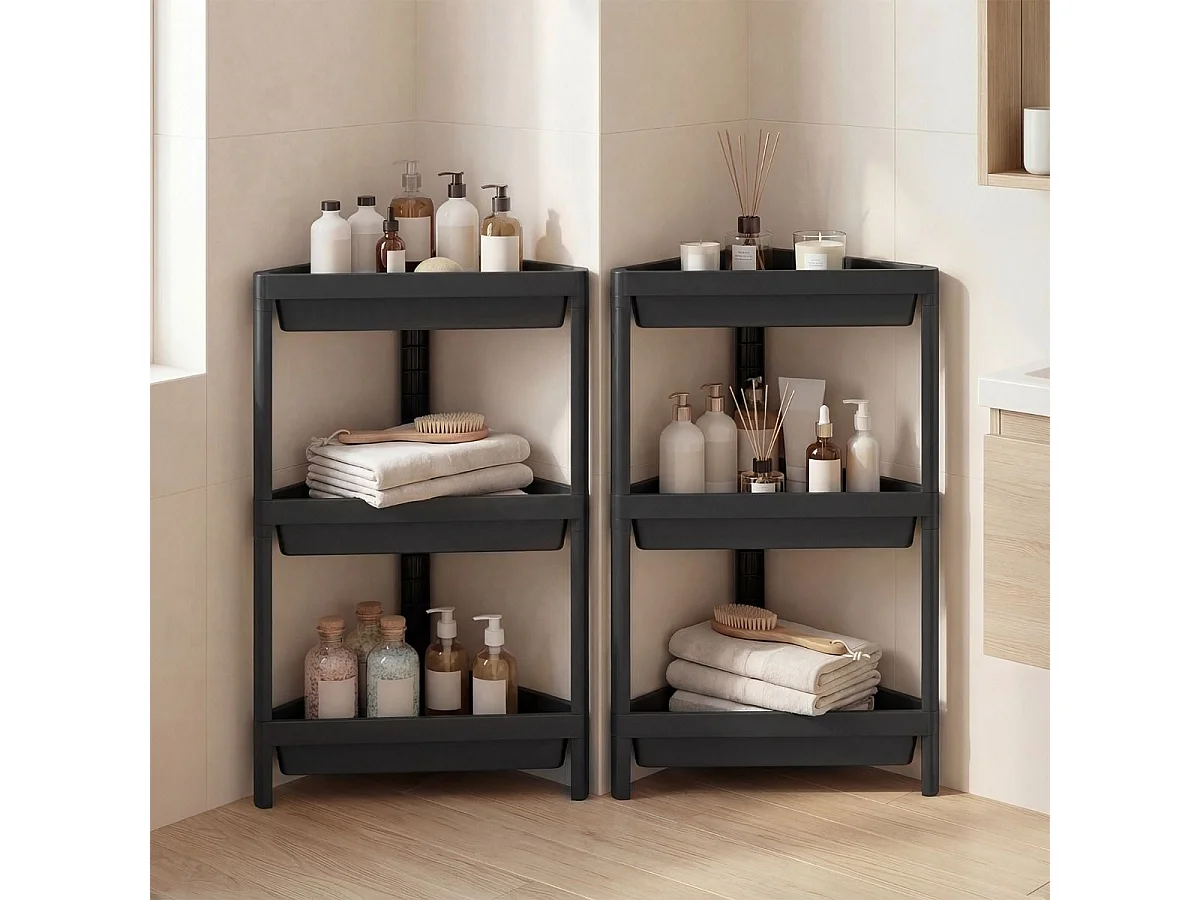 Ensemble de 2 étagères de salle de bain