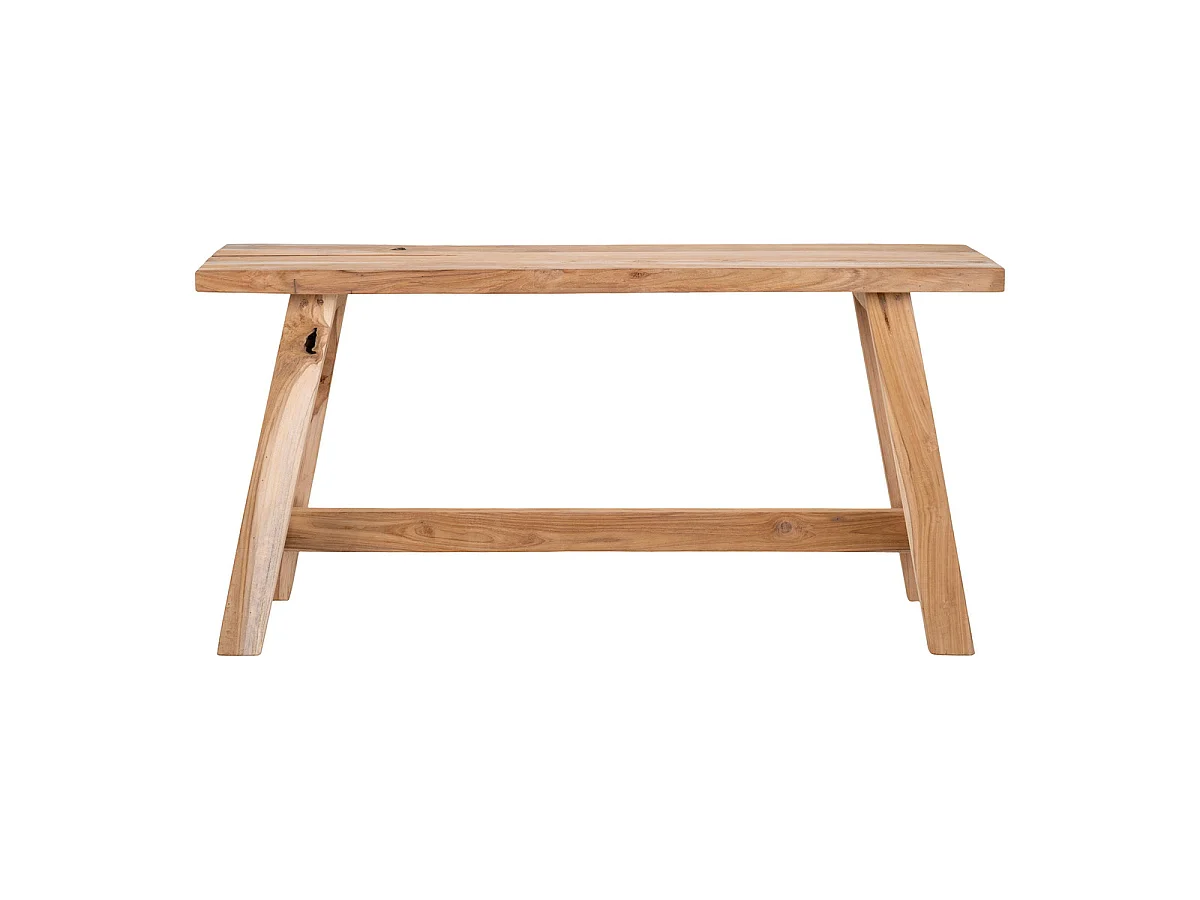 Barcelona bank van natuurlijk teakhout, 90 cm