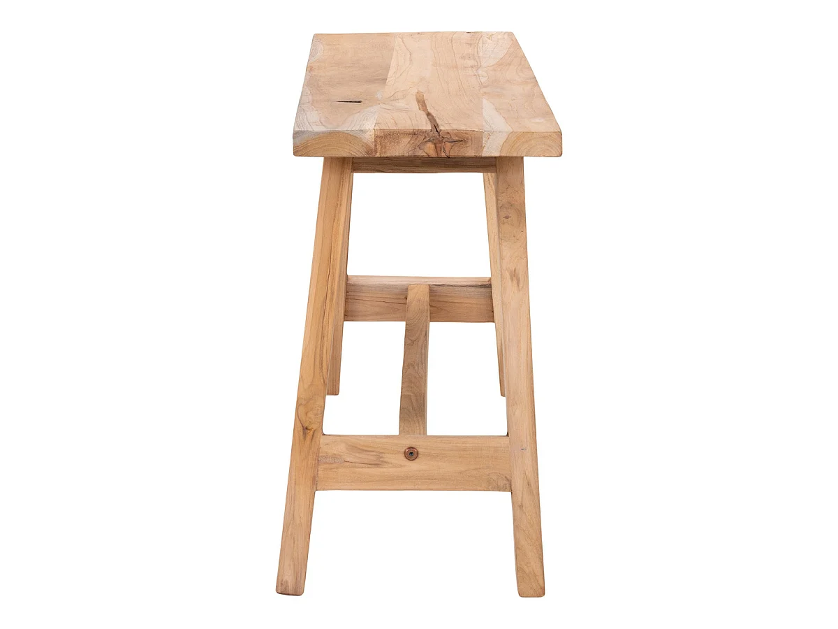 Barcelona bank van natuurlijk teakhout, 90 cm