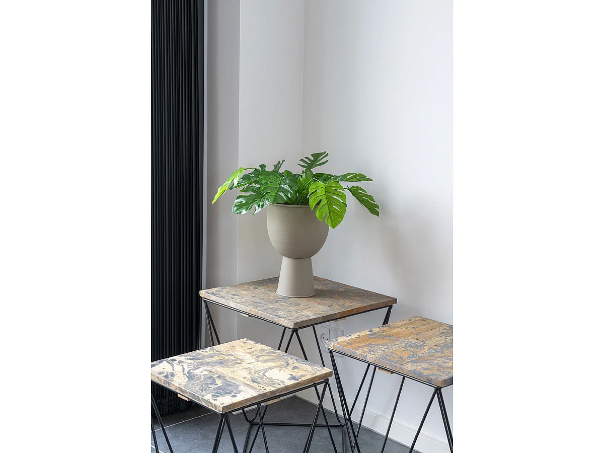 Monstera artificiale verde H 45 cm