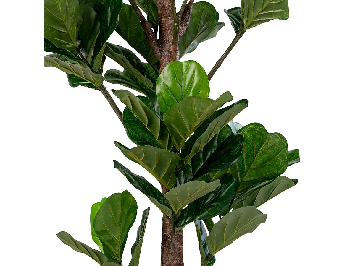 Ficus lyrata artificiale Fiddle Leaf Tree verde H 190 cm