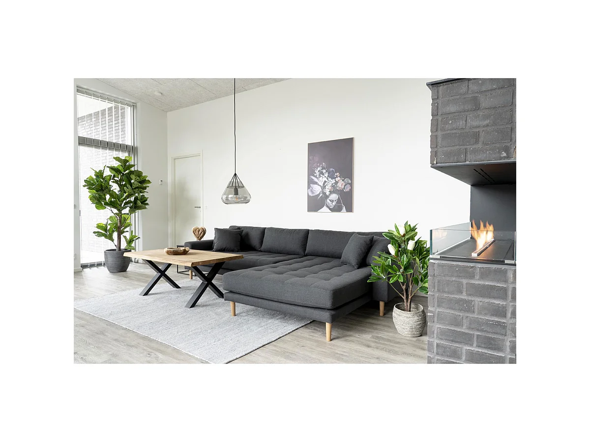 Ficus lyrata artificiale Fiddle Leaf Tree verde H 190 cm