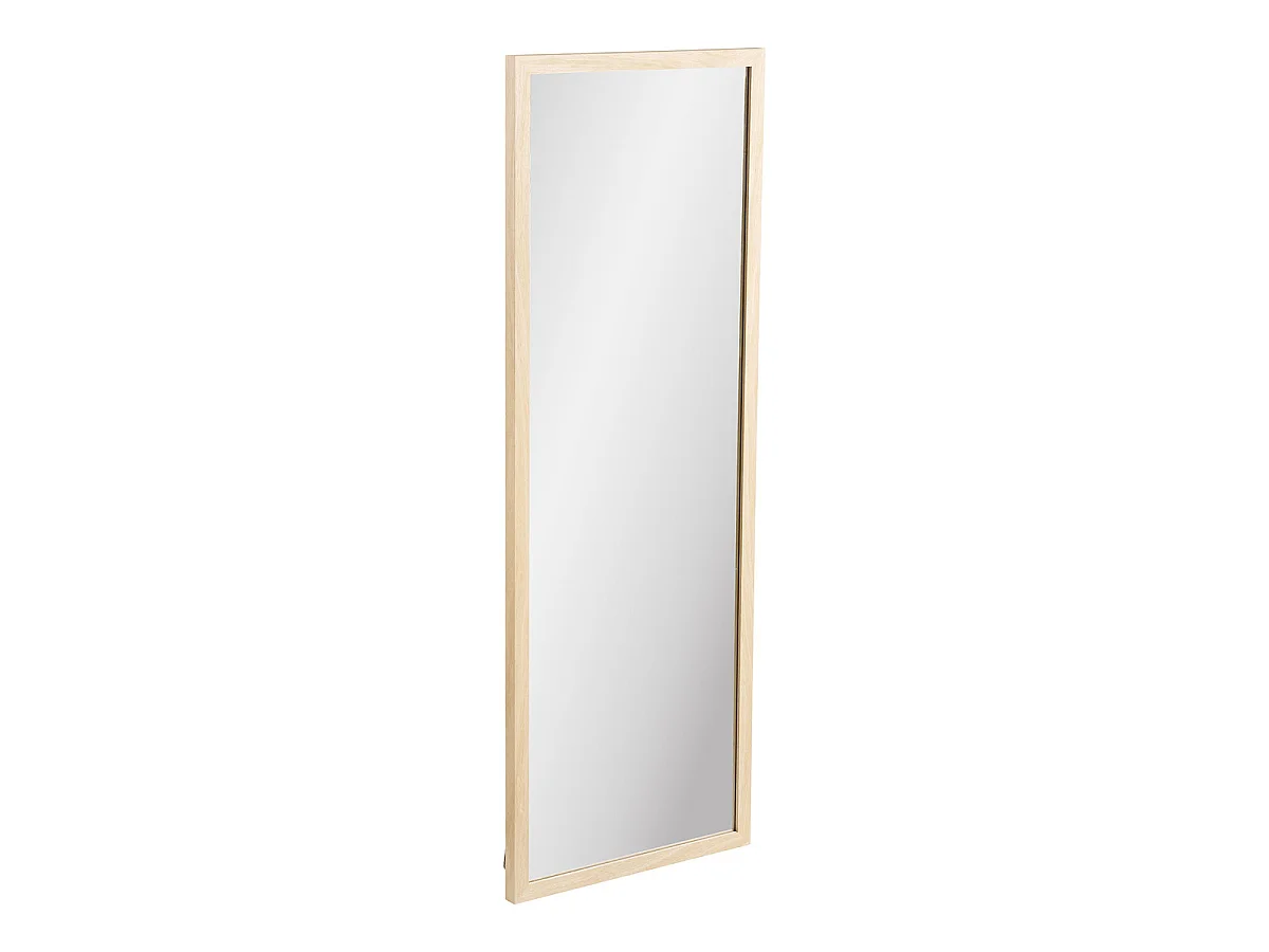 Lustro ścienne Scottsdale z ramą z naturalnego drewna 45x110 cm