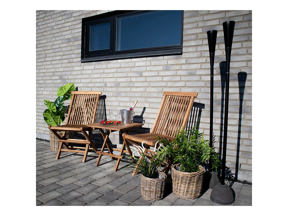 Set de 4 Cestas Redondas Bogor de Ratán Kubu Natural - Medidas Surtidas