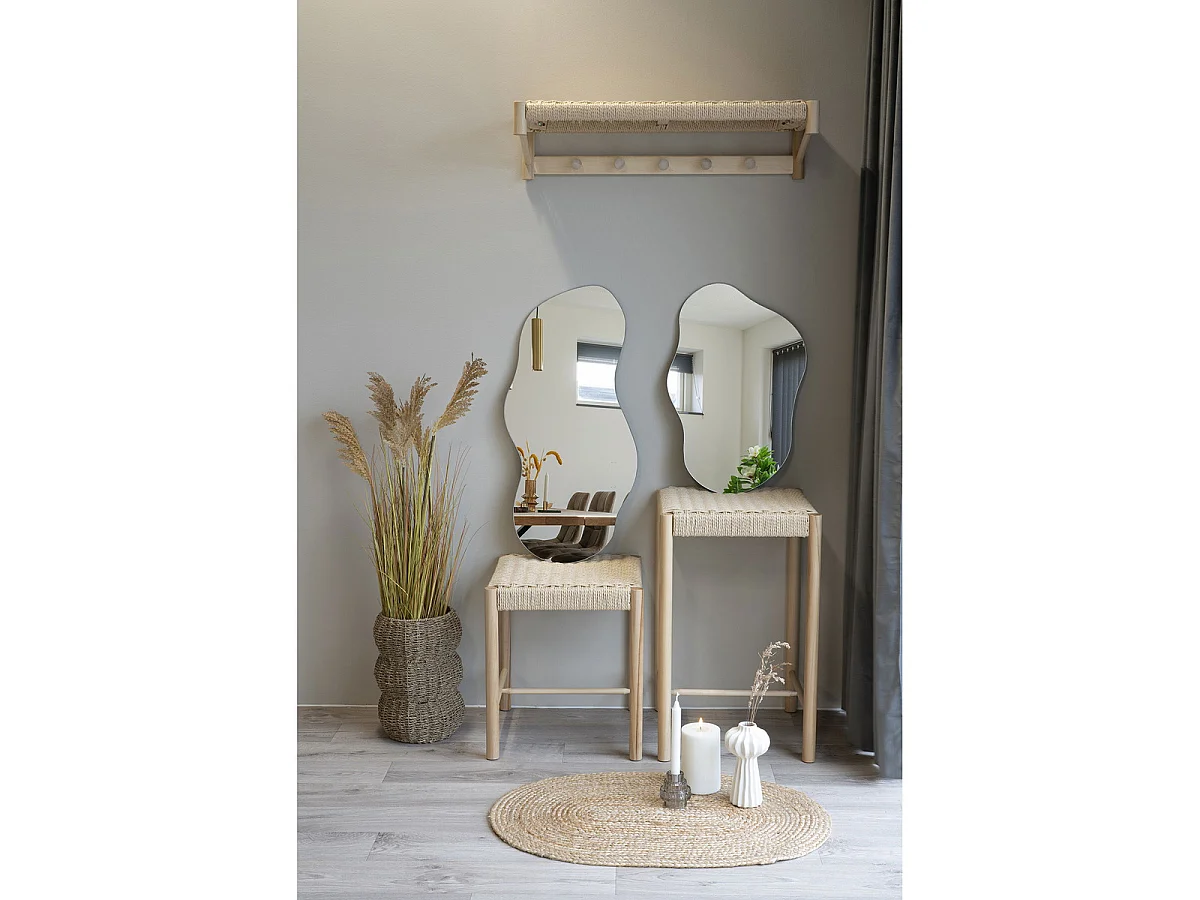 Wandspiegel Palermo van glas in organische vorm 40x60 cm