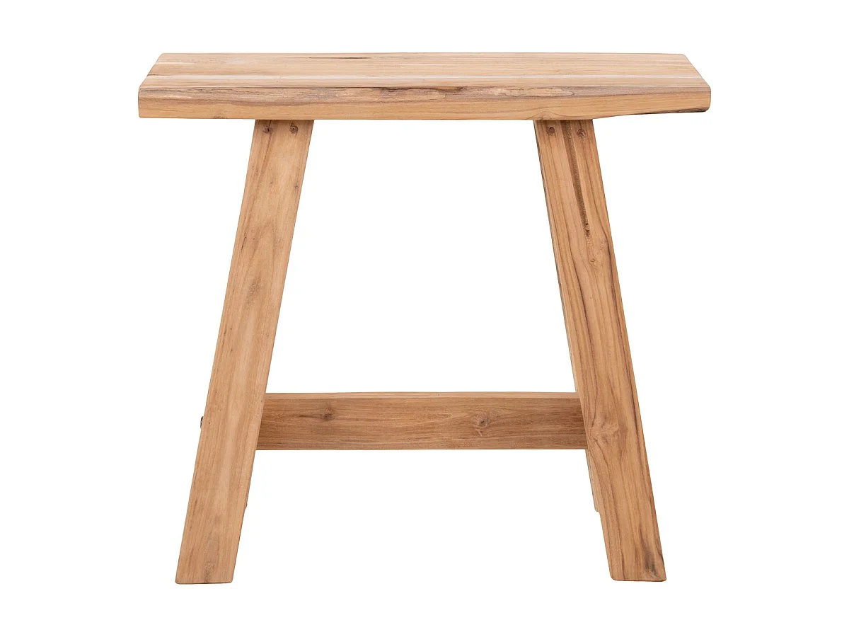 Barcelona bankje van natuurlijk teakhout, 50 cm