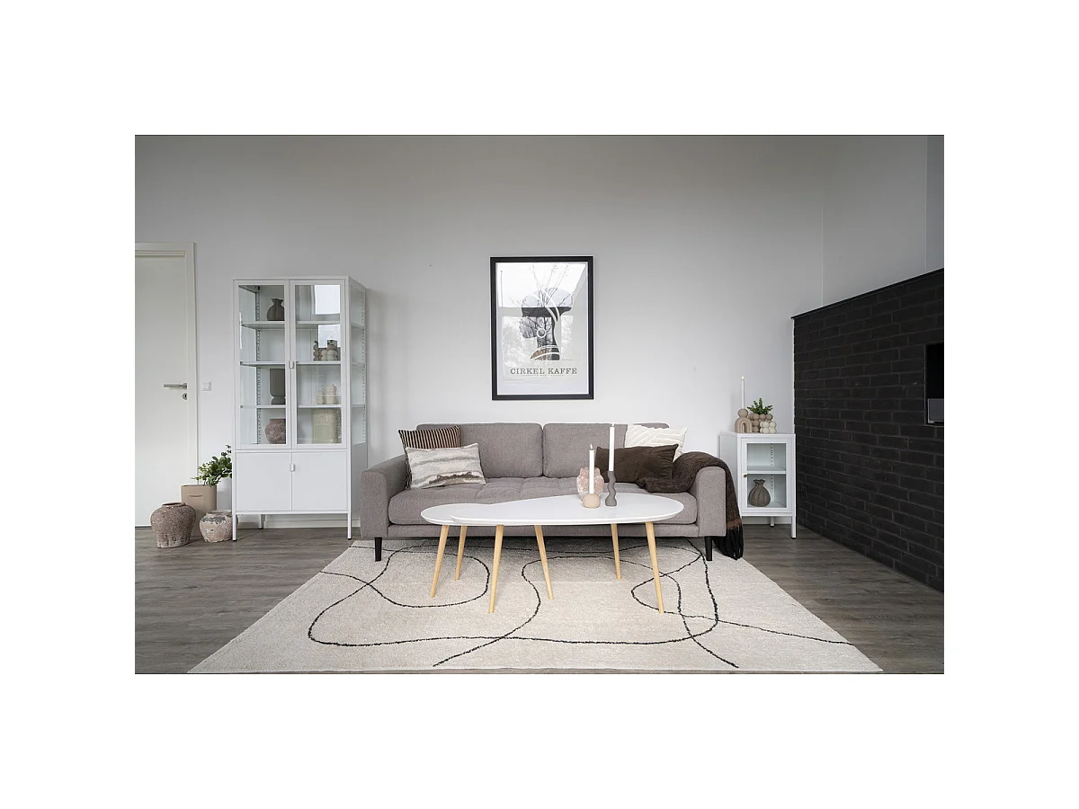 Tapis Tampa Vikasa Home en coton naturel 160x230 cm