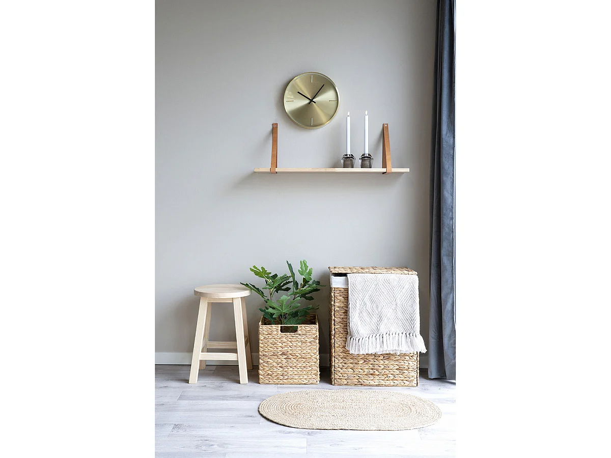 Cesta plegable Passo de jacinto de agua natural 30x30x30 cm