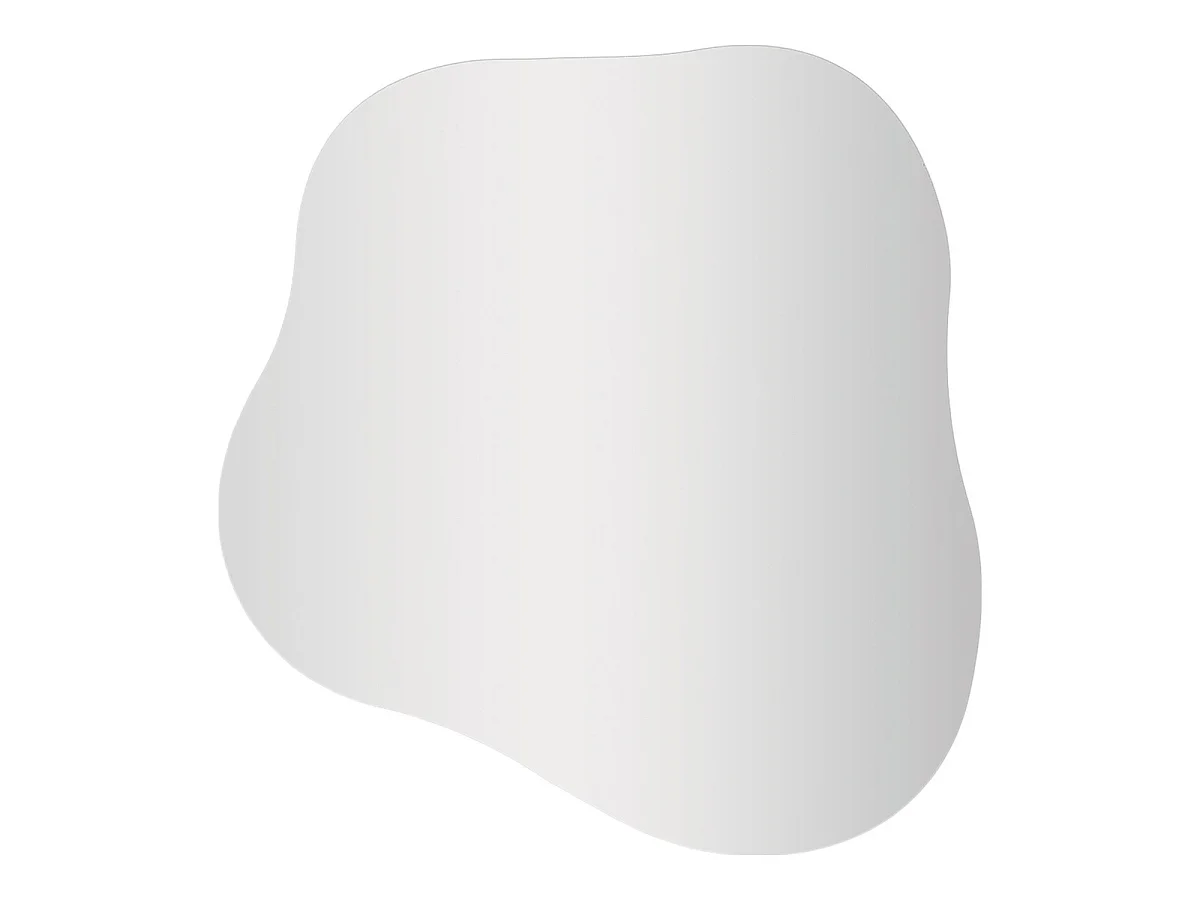 Palermo wandspiegel van glas in organische vorm 50x55 cm