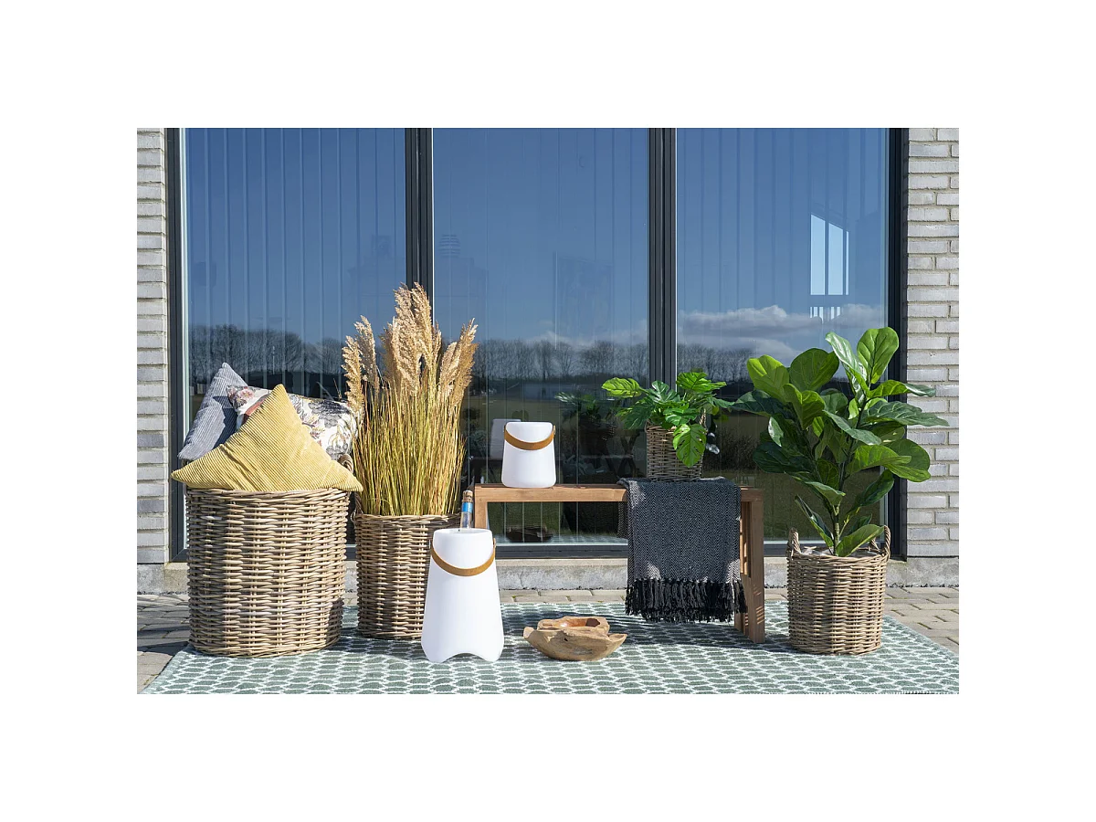 Set de 4 cestas Caor de ratán kubu natural - medidas surtidas