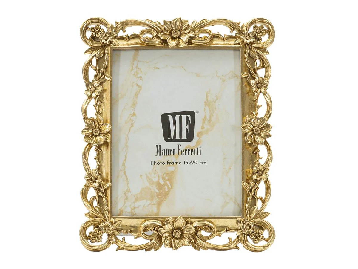 Cornice portafoto Classic oro dal profilo tradizionale 15x20 cm