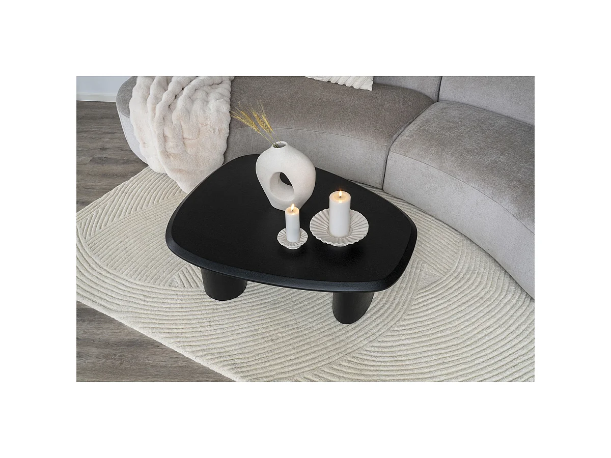 Vaso in ceramica bianca forma organica con apertura triangolare 24×10,5×27,8 cm