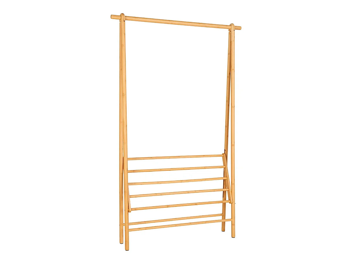Manaus Porte-manteau en bambou naturel 104x46x164 cm